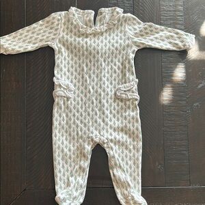 Christmas footies with pink accents